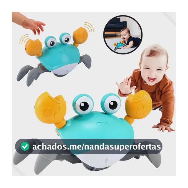 Caranguejo Brinquedo Fujão Sensor Dança E Som Eletrônico Top