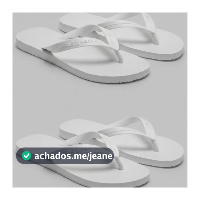 Kit 2 Chinelos Antiderrapantes Polo Wear Original Branco 43/44