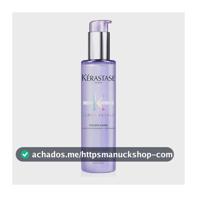 Kérastase Blond Absolu Cicaplasme Sérum Termoprotector para Cabelo Loiro, Tingido ou Descolorido, Sem Enxágue, com Filtro UV, Protege, Nutre e Controla o Frizz, 150 ml