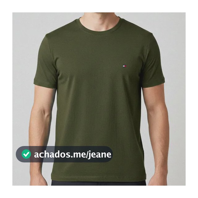 Camiseta Clássica Tommy Hilfiger Essential Cotton Tee