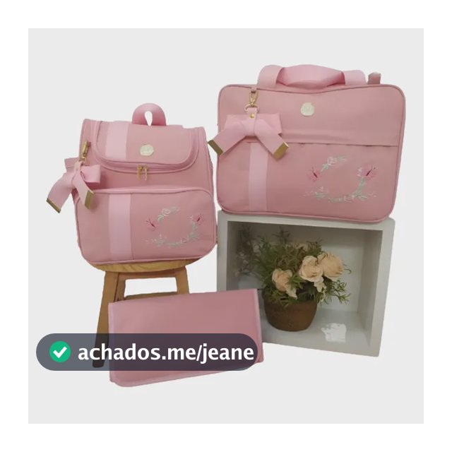 Kit Bolsas Para Maternidade De Bebê Com Mochila Clara Baby