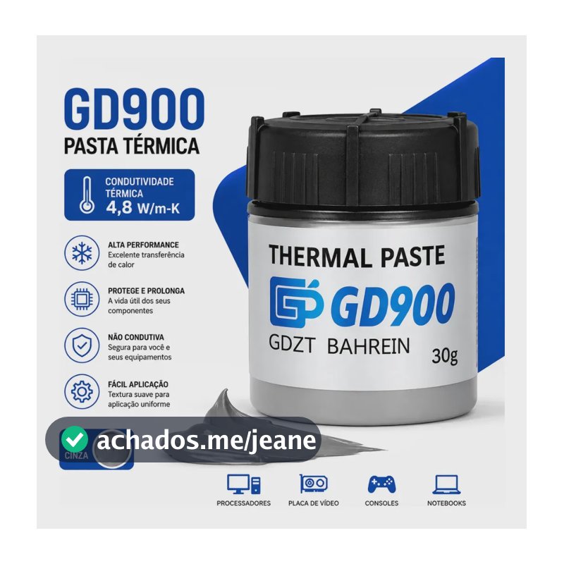 Pasta Térmica Gd900 30g Alta Performance Para Ps4 Ps5 Ps3 Xbox Pc Notebook Marca Bahrein