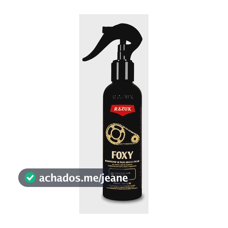 Removedor Óleo Graxa Piche Limpa Corrente Foxy Razux 240ml