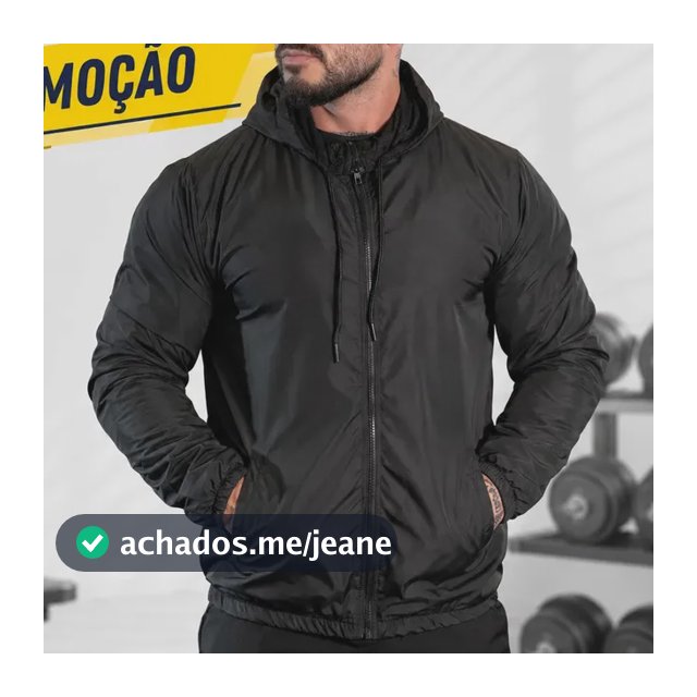 Jaqueta Corta Vento Forrada Masculina Impermeavel