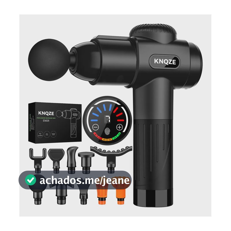 Pistola Massageadora Profissional Com Liberação Miofascial 127/220v Preto
