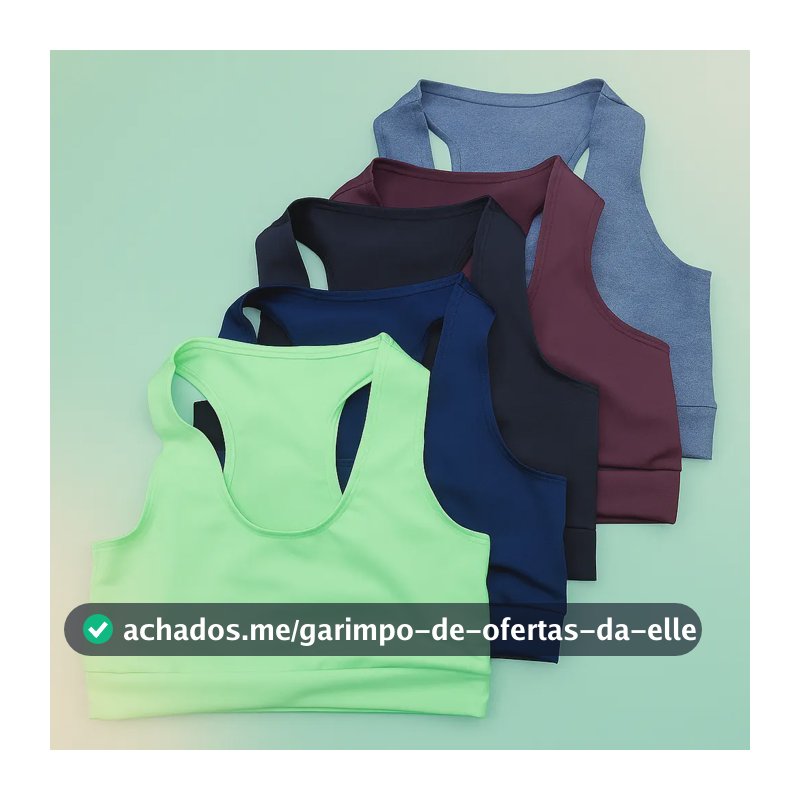 Kit 5 Top Feminino Plus Size Academia Fitness Treino Suplex Variadas G1 - Veste 50