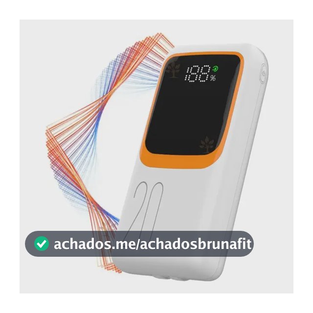 Carregador Portátil Powerbank Turbo Rápido 20000mah C/ Cabos