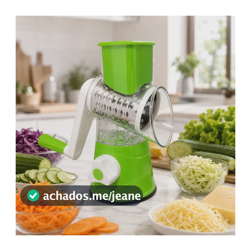 Ralador Queijo Fatiador Legumes Cortador Vegetais 3 Em 1