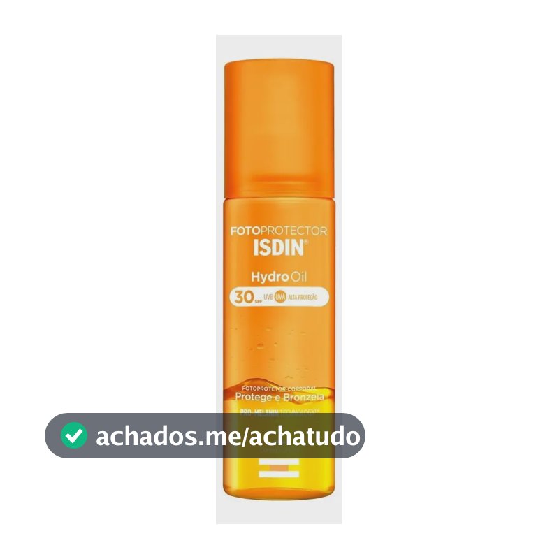 Protetor Solar Corporal e Bronzeador Isdin HydroOil FPS 30 200ml