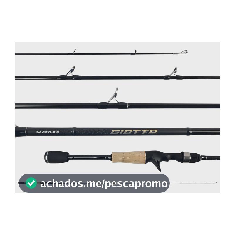 Vara Carretilha Giotto Maruri 1,73m C-581l 6-12lb Inteiriça Cor Preto