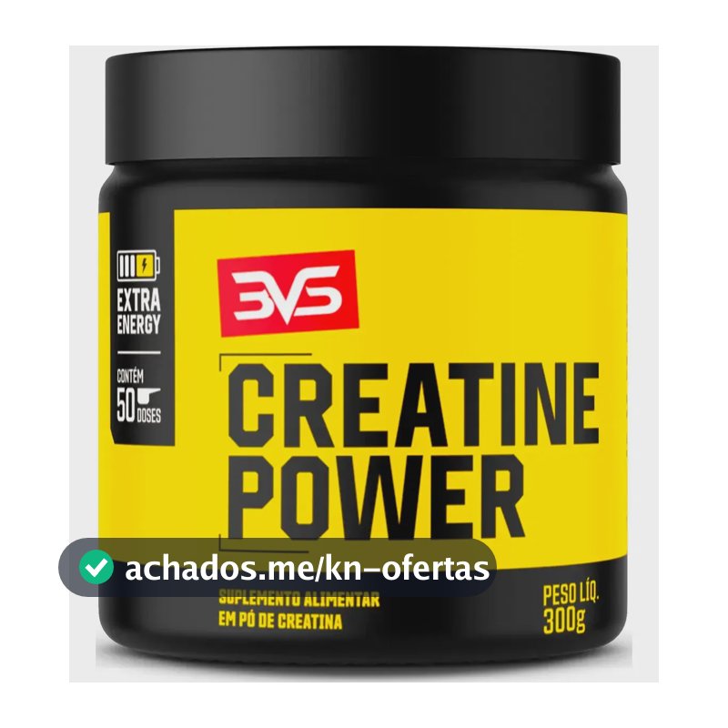 Creatina Monohidratada Power Extra Energy - 300g - 3VS Nutrition