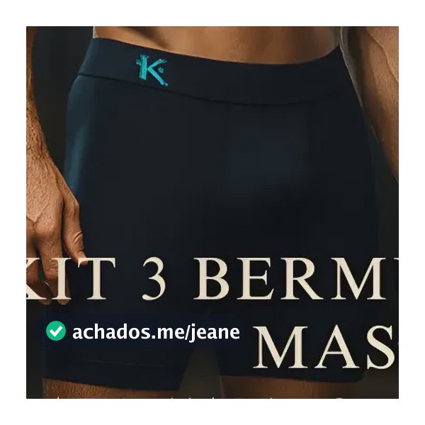 Kit 3 Bermudas Térmicas Masculinas Sem Costura Anti Assadura