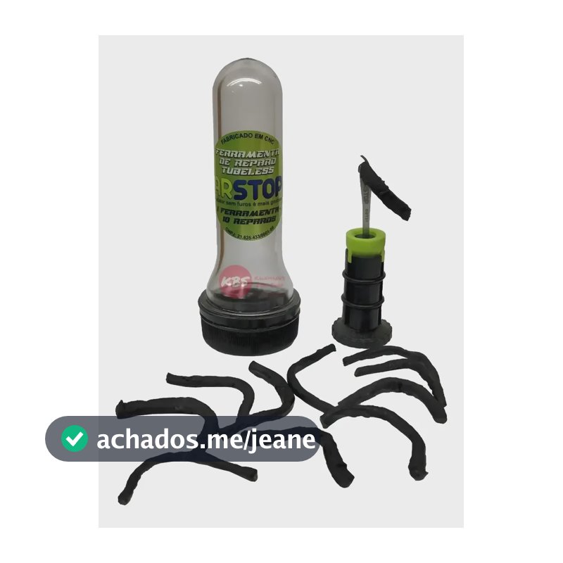 Kit Remendo Reparo Pneu Tubeless Arstop Em Titânio P/ Guidão