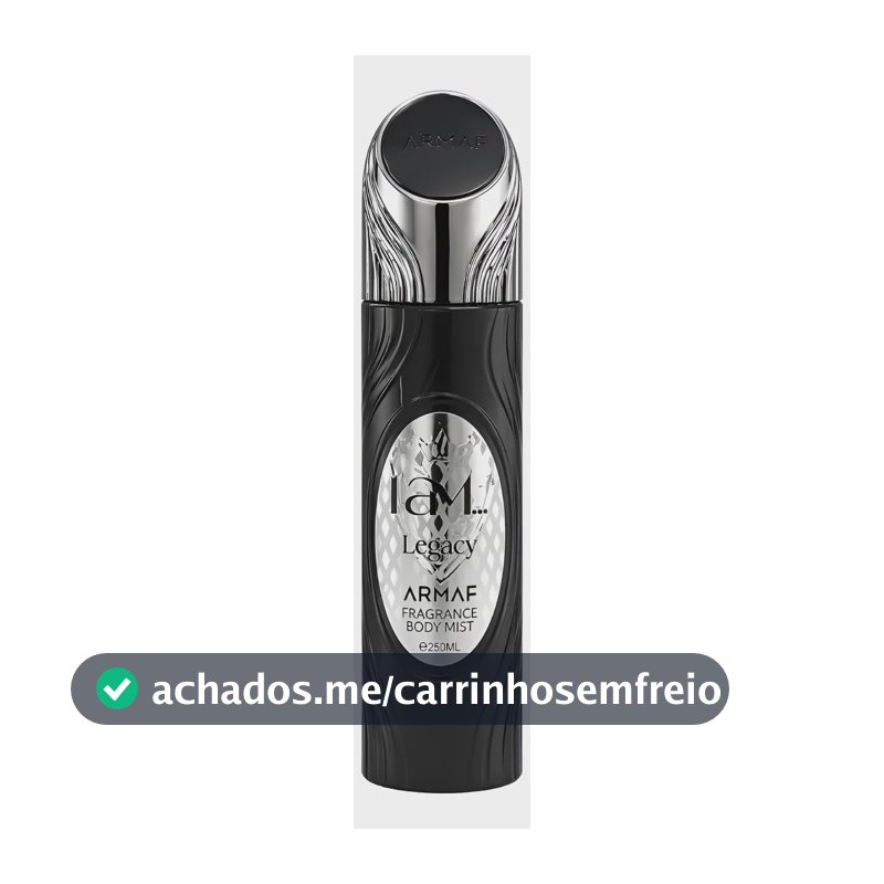 Perfume Armaf I Am Legacy Body Splash Sem Gênero 250ml
