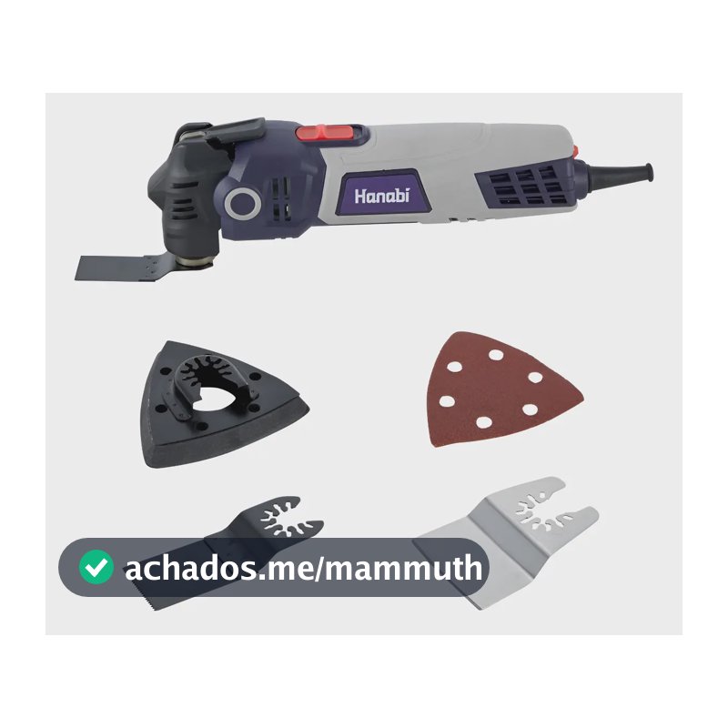 Oscilante Com Pá Multifuncional Triangular Lixadeira 400w