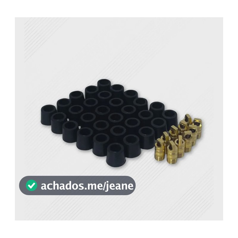 Kit Reparo Mangueira Manifold 1/4 SAE 30 Borrachas 10 Pinos