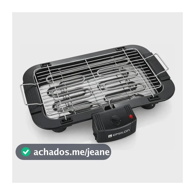 Churrasqueira Elétrica Portatil De Mesa Grill Removível Preto 127v
