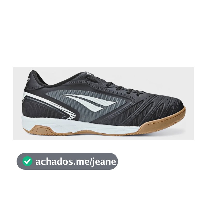 Chuteira Futsal Brasil 70 Y-1 Penalty Preto-chumbo-branco 36 Br