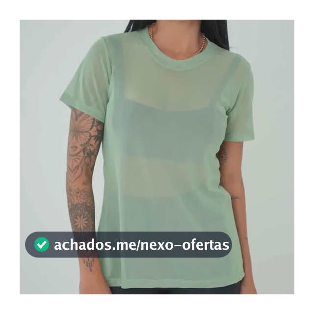 Blusa Tule Camiseta Feminina Academia Fitness