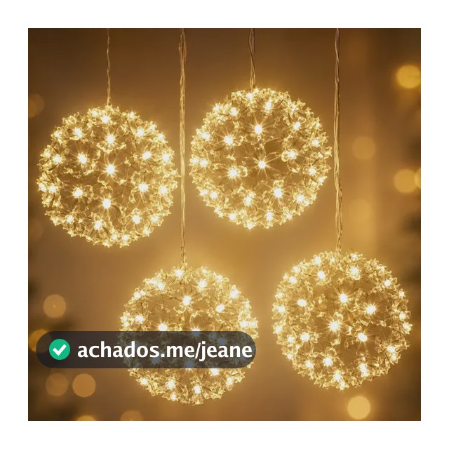 4 Bolas Flor Cerejeira 200 Leds 10 Funções Externo Bivolt