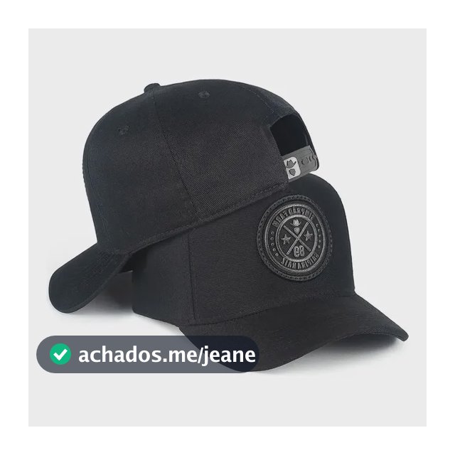 Boné Country All Black Simprão Original Aba Curva Trucker