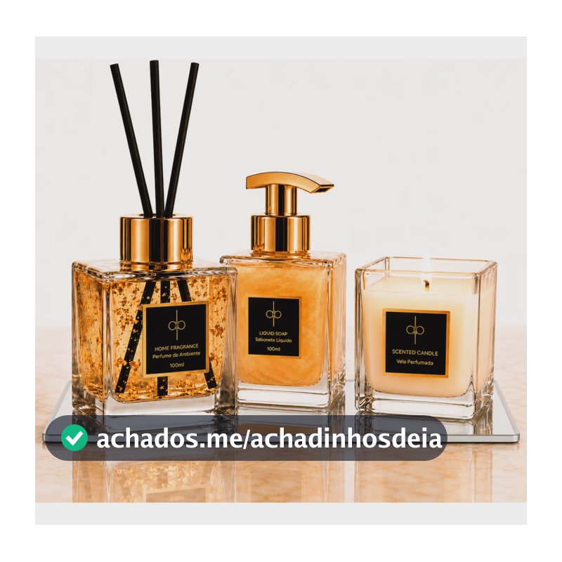 Kit Lavabo + Bandeja - Gold 22k | Vanilla Salt 100ml