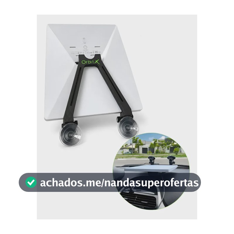 Suporte De Painel Starlink Mini Com Ventosas Antimulta Preto