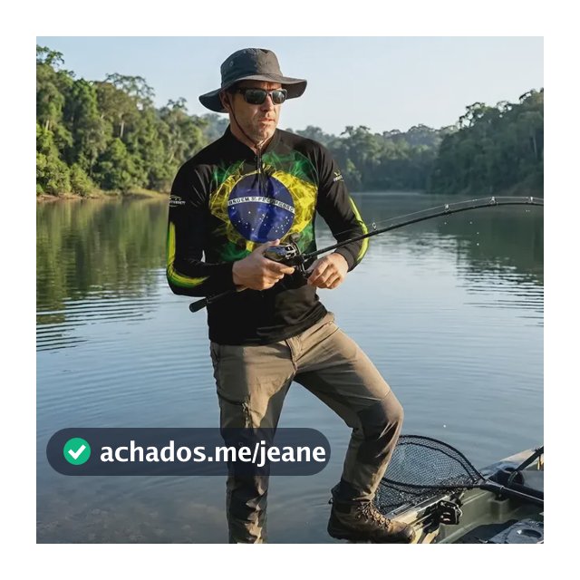 Camisa Pesca Brasil Uv Manga Longa- Nf41