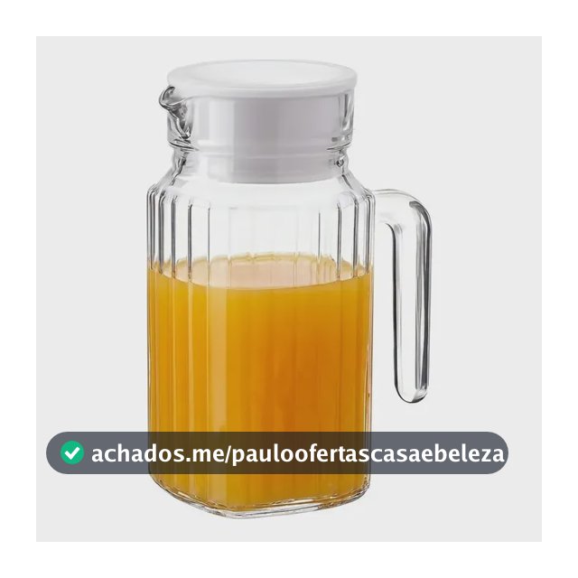 Jarra De Vidro Classic Com Tampa 500ml Le Bianco Transparente