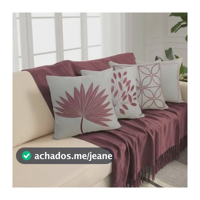 Kit 4 Capas 43x43 Linho Cores Modernas Tendencia Premium