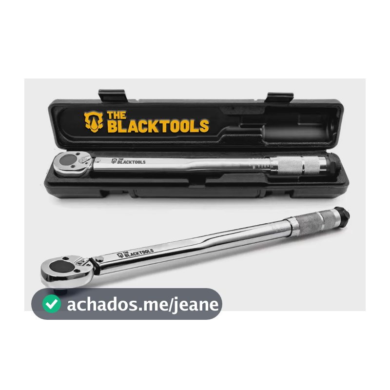 Torquímetro De Estalo Click Para Soquete 1/2 Pol 28-210 Nm 2.8 A 21kg Reversível Ajustável Com Estojo The Black Tools