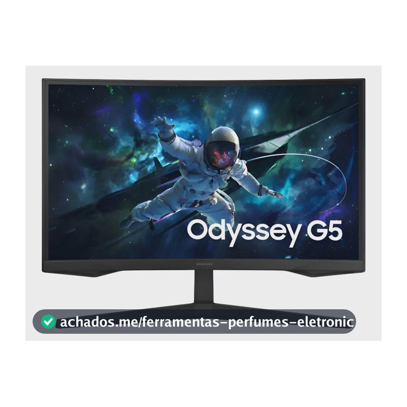 Monitor Gamer Samsung Odyssey G5, 27 , Qhd, 165hz Preto