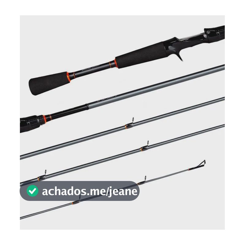 Vara Carretilha Saint First 1.73m 8-20lbs 2 Partes Preto