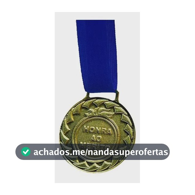 Kit Com 20 Medalhas De Ouro M30 Honra Ao Mérito C/fita Azul