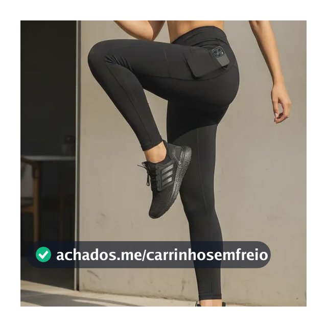 Calça Legging Fitness Bolso Lateral Polo Wear Preto M