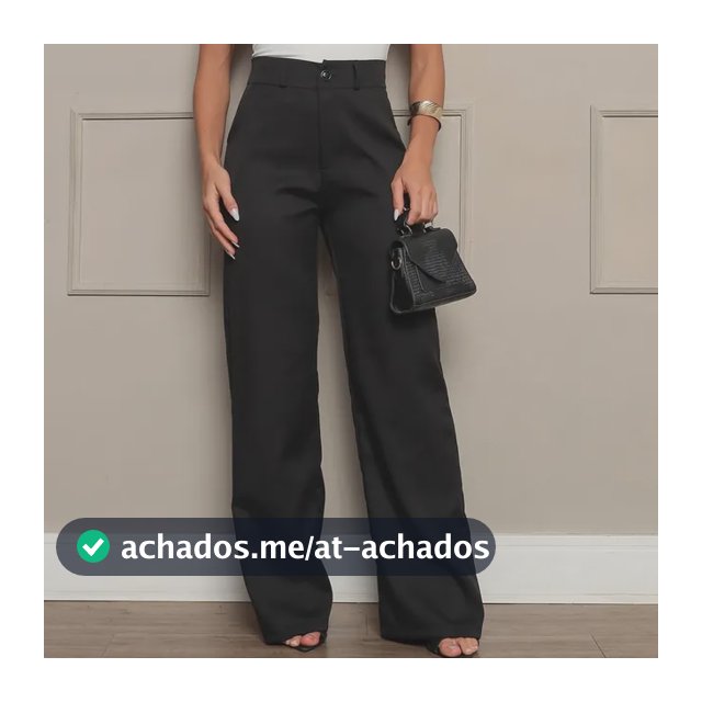 Calça Pantalona Alfaiataria Premium Wide Leg Elegante
