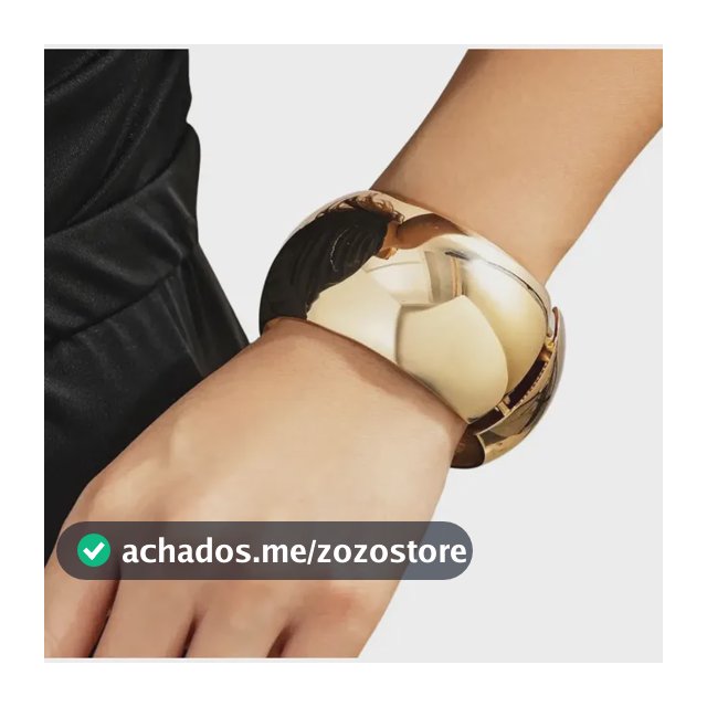 Bracelete Feminino Pulseira Grossa Moda Blogueiras Dourado 28 Cm 30 Cm