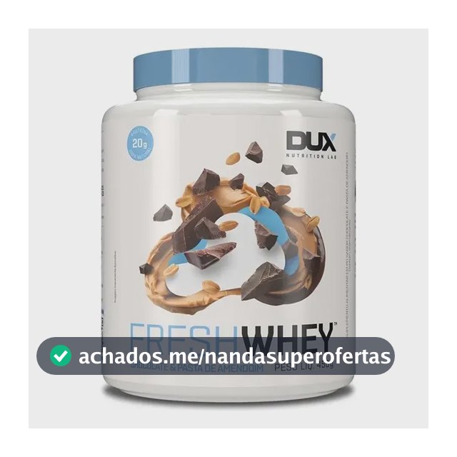 Whey Protein Freshwhey Dux Nutrition - Pote 450g Sabor Chocolate E Amendoim