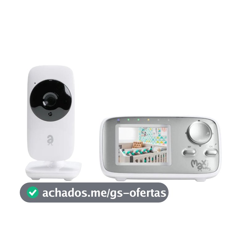 Babá Eletrônica Monitor 2.4 Sem Fio Zoom Baby On Maxi Baby