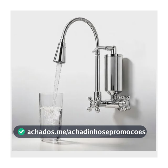 Torneira Cozinha Parede Filtro Gourmet Flexível 2 Modos Luxo Prateado - Estilo 2 Brilhante