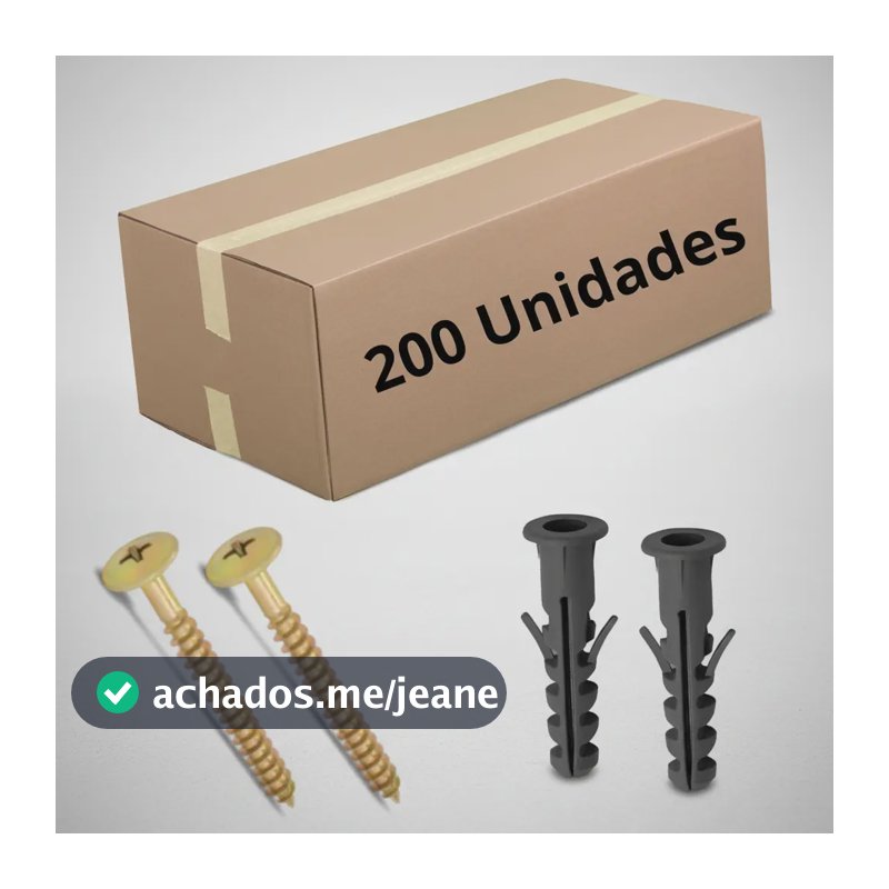 Parafusos Flangeado Phillips C/bucha Anel 8mm - 200pçs Não Informado