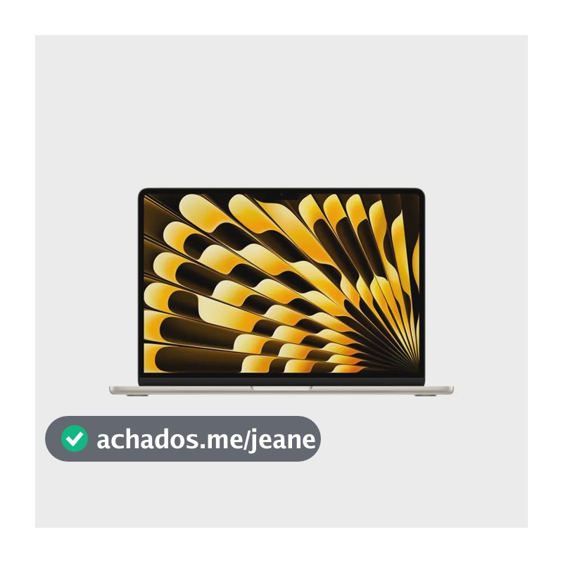 MacBook Air de 13 polegadas: Chip M5, CPU de 10 núcleos, GPU de 8 núcleos, Neural Engine de 16 núcleos, 512GB - Estelar