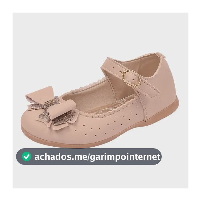 Sapatilha Boneca Infantil Batizado Menina Laço Duplo Marfim