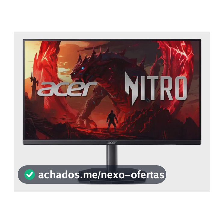 Monitor Gamer Acer Nitro 23.8 200hz 2ms Fhd Hdmi Ips Kg241y Preto Bivolt
