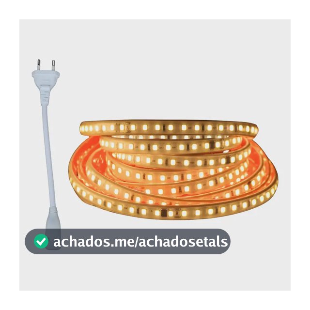 Fita Led Slim C/ Dupla Face 18m Corte 10cm C/ Plug Tomada