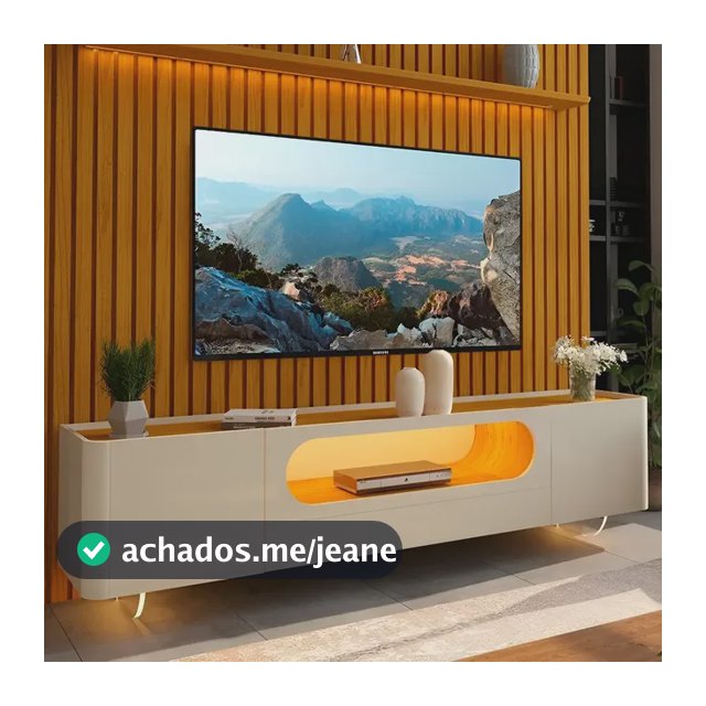 Rack Com Painel Ripado Tv Até 85 Polegadas 1 Gaveta 2 Gf