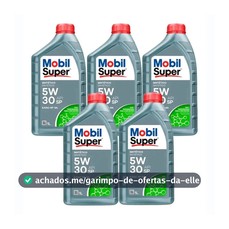 5 Litros Oleo Motor 5w30 Sintetico Api Sp Mobil