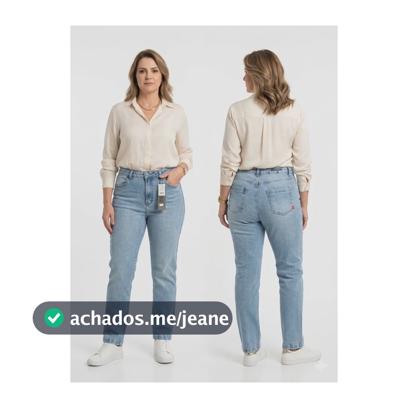 Calça Jeans Mom Trip Surf Azul-claro Feminina Azul-claro 44