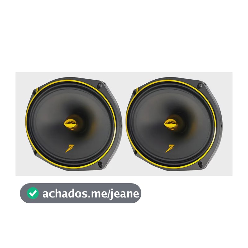 Par De Alto Falante 6x9 Zetta Audio Mgs Evo 270wrms 4ohms Preto