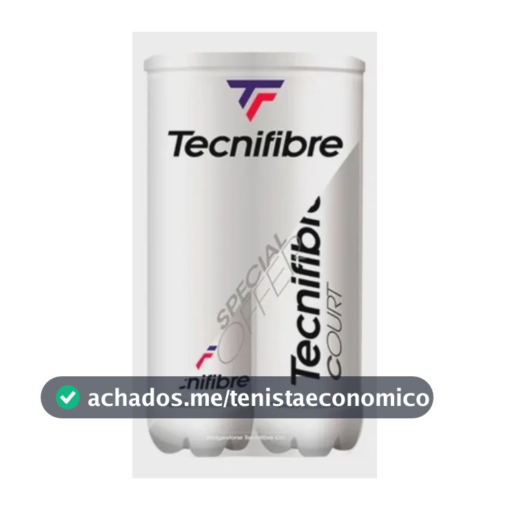 Bipack 2 Tubos Com 4 Un Bolas de Tenis Court Amarelo TECNIFIBRE